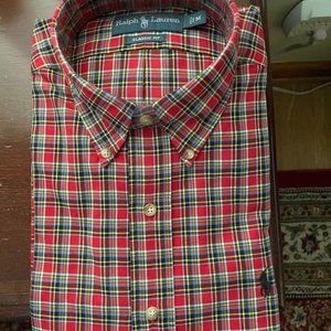 RALPH LAUREN POLO LONG SLEEVE LITE FLANEL SHIRT